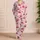 Retro Pink Cherry Motifs For Cozy Nights, Weekend Relaxing, And Gift Giving For Women Satin Pajamas Set - 4