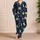 Celestial Moon Sun And Mystic Eye Motifs For Cozy Evening Nights And Astrology Lovers Satin Pajamas Set - 4
