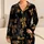 Leopard Bow And Gold Star Motif for Glam Sleepovers and Relaxed Nights for Stylish Women Satin Pajamas Set - 1
