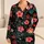 Coral Hibiscus Orchid Tropical Botanicals For Evening Relaxation And Home Lounging Satin Pajamas Set - 1