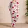 Crimson And Wine Red Valentine Hearts for Romantic Date Night Gifts for Women Satin Pajamas Set - 4