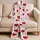 Crimson And Wine Red Valentine Hearts for Romantic Date Night Gifts for Women Satin Pajamas Set - 5