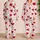 Crimson And Wine Red Valentine Hearts for Romantic Date Night Gifts for Women Satin Pajamas Set - 2