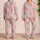 Kawaii Baby Dinosaur Hearts For Cozy Bedtime Sleepover Gifts For Young Dino Lovers Satin Pajamas Set - 2