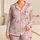 White Kittens And Raspberry Pink Bows For Sweet Cozy Lounge Days And Cat Lover Gifts Satin Pajamas Set - 1