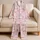 White Kittens And Raspberry Pink Bows For Sweet Cozy Lounge Days And Cat Lover Gifts Satin Pajamas Set - 5
