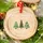 Our First Christmas As Mr & Mrs Personalized Glass Ornament For Newlyweds, Custom Name & Date Wedding Gift Idea - 3