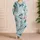 Watercolor Sea Turtles And Shells For Coastal Beach Vacations And Resort Wear Satin Pajamas Set - 4