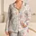 Vintage Hot Air Balloons And Clouds For Spring Travel Lovers And Relaxed Weekend Lounging Satin Pajamas Set - 1