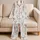 Vintage Hot Air Balloons And Clouds For Spring Travel Lovers And Relaxed Weekend Lounging Satin Pajamas Set - 5