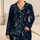 Antique Gold Crescent Moon And Star Celestial Motifs For Cozy Evening Lounging Satin Pajamas Set - 1