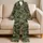 Classic Olive Drab Camouflage For Military Inspired Lounge And Sleepwear Style Women Satin Pajamas Set - 5
