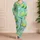 Fresh Lime Halves, Ice Cubes and Citrus Blossoms for Cool Summer Lounging at Home Satin Pajamas Set - 4