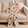 Watercolor Pansy And Poppy Garden Florals For Summer Lounging And Sleepwear Lovers Satin Pajamas Set - 5