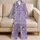 Winged Maidens Dreamy Lavender Sleepwear For Women Relaxing At Home Satin Pajamas Set - 5