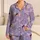 Winged Maidens Dreamy Lavender Sleepwear For Women Relaxing At Home Satin Pajamas Set - 1