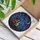 Boy and Dog Under Starry Night Glass Wall Decor for Nursery and Friendship Gifts Stained Glass Suncatcher - 4