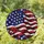 Patriotic American Flag Stained Glass Window Decor for Veterans and Holiday Home Stained Glass Suncatcher - 1