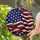 Patriotic American Flag Stained Glass Window Decor for Veterans and Holiday Home Stained Glass Suncatcher - 2