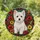 West Highland Terrier Stained Glass Wildflower Window Decor for Cottage Home Gift Stained Glass Suncatcher - 1