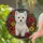 West Highland Terrier Stained Glass Wildflower Window Decor for Cottage Home Gift Stained Glass Suncatcher - 2