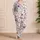 Blush Pink And Lavender Wildflowers For Relaxed Spring Lounging And Gift Giving Satin Pajamas Set - 4