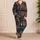 Jewel Tone Botanical Mandalas For Relaxed Evenings And Colorful At-Home Lounge Style Satin Pajamas Set - 4