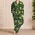 Lime Green Tree Frog And Wildflower Garden For Cozy Spring Evenings And Nature Lovers Satin Pajamas Set - 4
