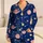Colorful Space Planets And Shooting Stars For Cozy Bedtime And Stargazing Lovers Satin Pajamas Set - 1