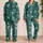 Teal Tropical Monstera Palm Leaves For Resort Sleepwear And Vacation Lounging Satin Pajamas Set - 2