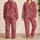 Vintage Boho Wildflower Rose Botanical Motifs for Cozy Relaxed At-Home Weekend Evenings Satin Pajamas Set - 2
