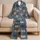Cozy Colorful Cat Faces For Bedtime Relaxation And Lazy Weekend Lounging For Women Satin Pajamas Set - 5