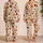 Autumn Pumpkin Mushroom And Leaf Motifs for Cozy Fall Nights and Weekend Lounging Satin Pajamas Set - 2
