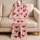 Cherry Red Hearts for Valentine's Day Sleepwear and Cozy At Home Lounging for Women Satin Pajamas Set - 5