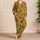 Golden Leopard Heads And Rosettes For Relaxing Evenings And Wildcat Lovers Gift Idea Satin Pajamas Set - 4