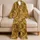 Golden Leopard Heads And Rosettes For Relaxing Evenings And Wildcat Lovers Gift Idea Satin Pajamas Set - 5