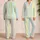 Pastel Rainbow Polka Dots For Cheerful Boho Summer Lounging Women Satin Pajamas Set - 2