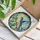 Blue Yellow Finch Garden Accent for Spring Patio Decor and Mother’s Day Home Gifting Stained Glass Suncatcher - 4