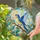 Blue Yellow Finch Garden Accent for Spring Patio Decor and Mother’s Day Home Gifting Stained Glass Suncatcher - 2