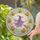 Playful Witch Flying By The Pumpkin Moon Surrounded By Jack O Lanterns Halloween Stained Glass Suncatcher - 2