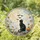 Mystical Black Cat Gazing at Full Moon Halloween Decor for Passionate Cat Lovers Stained Glass Suncatcher - 1