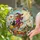 Halloween Witch And Black Cat Under A Harvest Moon For Cozy Autumn Home Decor Lovers Stained Glass Suncatcher - 2