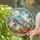 Ghost Pumpkin Moonlit Halloween Scene For Cozy Autumn Decor And Cottage Gifting Ideas Stained Glass Suncatcher - 2