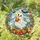Cute Ghost with Pumpkin Mug for Cozy Halloween Fall Decor Gift for Autumn Lovers Stained Glass Suncatcher - 1