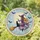 Witch on Broomstick with Black Cat and Moon Spooky Fall Halloween Decor Stained Glass Suncatcher - 1