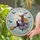 Witch on Broomstick with Black Cat and Moon Spooky Fall Halloween Decor Stained Glass Suncatcher - 2