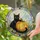 Black Cat and Glowing Pumpkin for Halloween Home Decor, Cozy Spooky Gift for Cat Lovers Stained Glass Suncatcher - 2