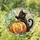 Black Cat Pumpkin Halloween Decor for Cozy Autumn Homes and Thoughtful Cat Lovers Stained Glass Suncatcher - 1