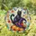 Black Cat Witch Hat and Pumpkins for Halloween Porch and Autumn Home Decor Lovers Stained Glass Suncatcher - 1