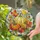 Three Pumpkin Autumn Harvest Scene for Halloween Thanksgiving Seasonal Home Decor Stained Glass Suncatcher - 2